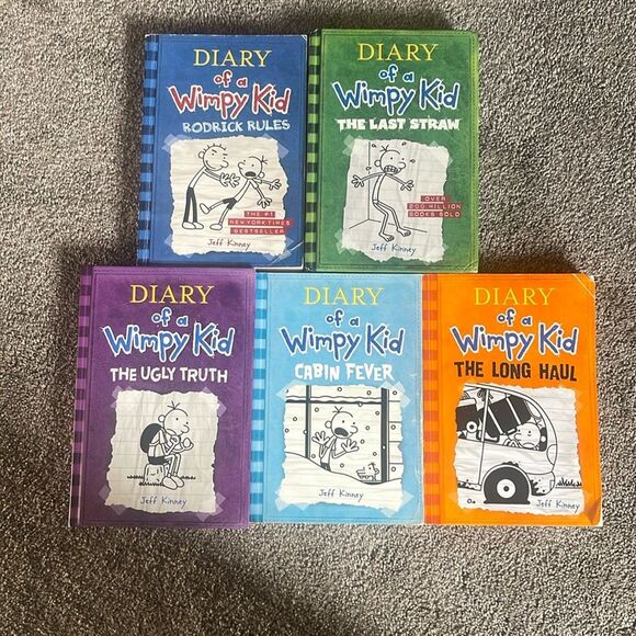 Diary of a Wimpy Kid lot of 5 books - Picture 1 of 8